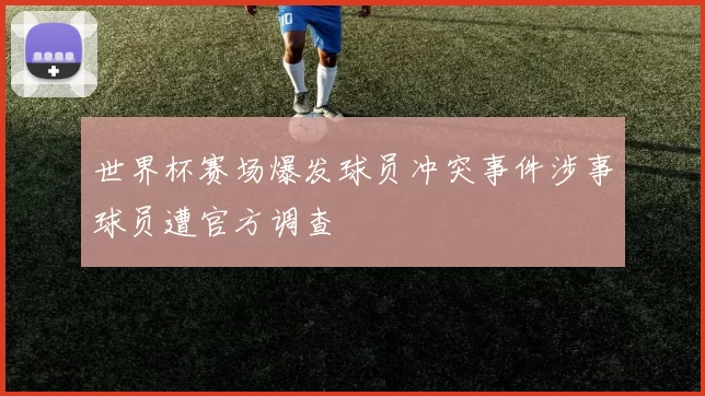 世界杯赛场爆发球员冲突事件涉事球员遭官方调查